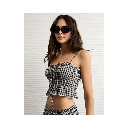 American Eagle AE Tiered Ruched Tank Top
