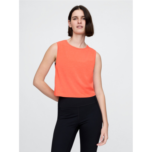 GapFit Breathe Crop Muscle Tank Top