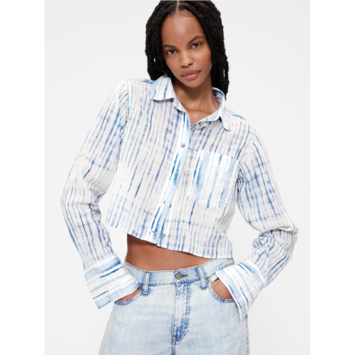 GapStudio Voile Crop Shirt