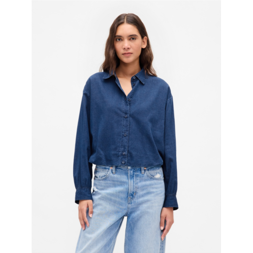 Gap Bubble Hem Shirt