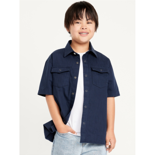 OldNavy Short-Sleeve Western Pocket Shirt for Boys