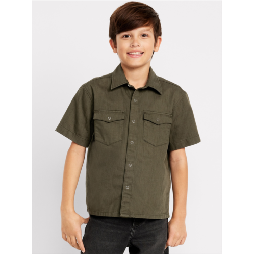OldNavy Short-Sleeve Western Pocket Shirt for Boys