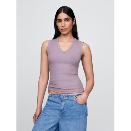 Gap Sheer Modern Rib Tank Top