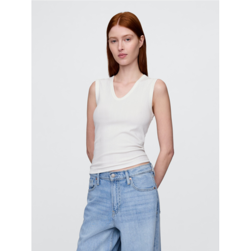 Gap Sheer Modern Rib Tank Top