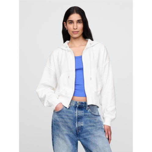 Gap French Terry Oversized Zip Wedge Hoodie