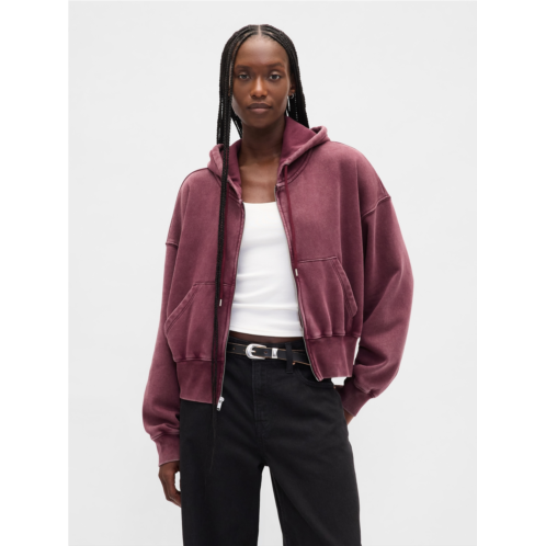 Gap VintageSoft Full-Zip Wedge Hoodie
