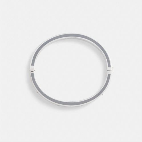 COACH Kissing Signature Enamel Hinged Bangle