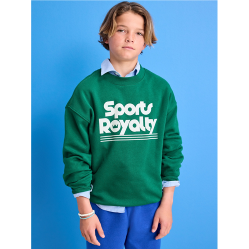 OldNavy Favorite Fleece Oversized Graphic Fleece Sweatshirt for Boys
