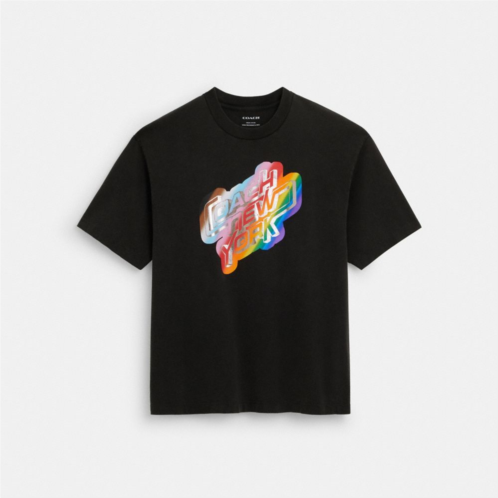 COACH Rainbow New York T Shirt In Organic Cotton