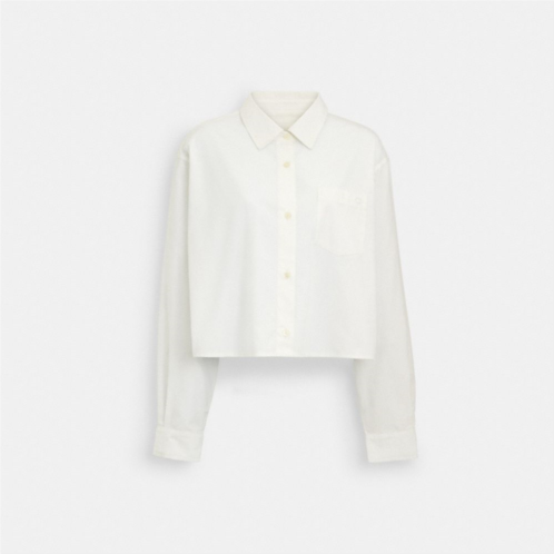 COACH Cropped Poplin Shirt In Organic Cotton