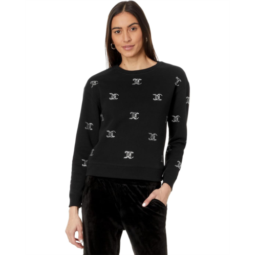 Juicy Couture All Over Hotfix Pullover Sweatshirts