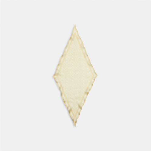 COACH Signature Silk Diamond Scarf