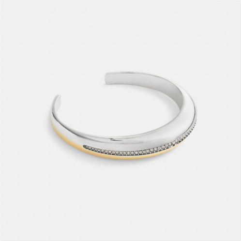 COACH Mixed Metals Pave Huggie Bracelet