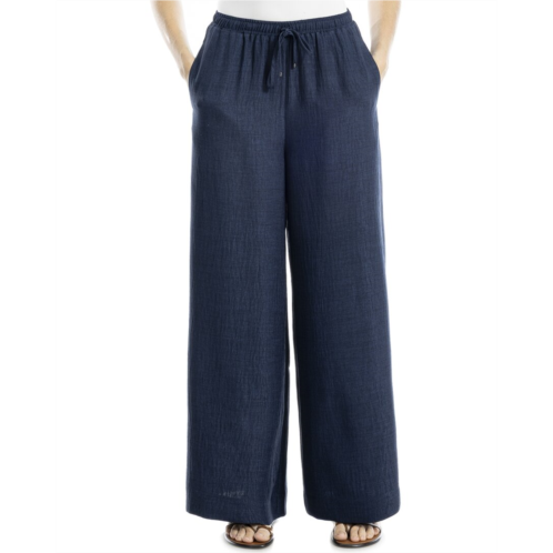 Max Studio two tone texture woven drawstring pant