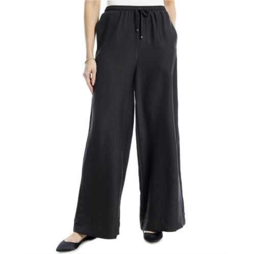 Max Studio two tone texture woven drawstring pant