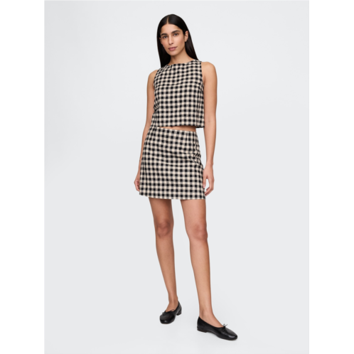 Gap Linen-Blend Mini Skort