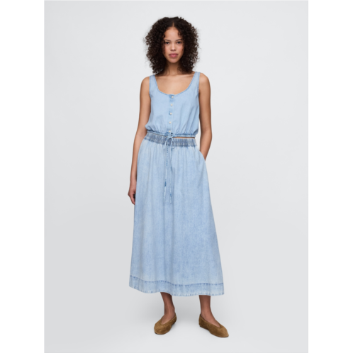 Gap Denim Easy Maxi Skirt