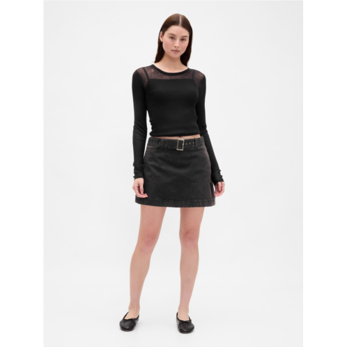 Gap Belted Mini Skort