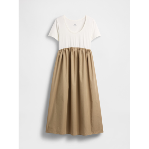 Gap Maternity Mixed Media Maxi Dress