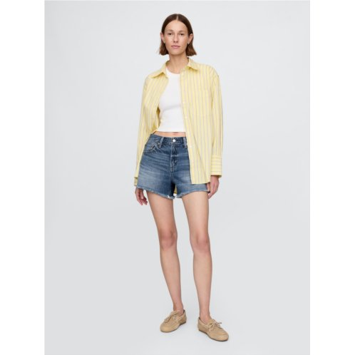 Gap 4 Mid Rise UltraSoft Relaxed Cutoff Shorts
