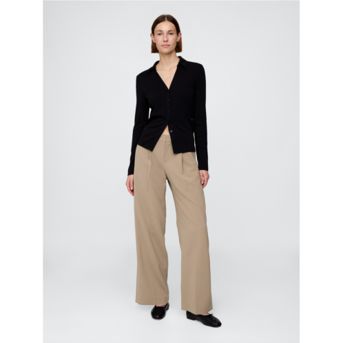 Gap 365 Low Rise Pleated Wide-Leg Trousers
