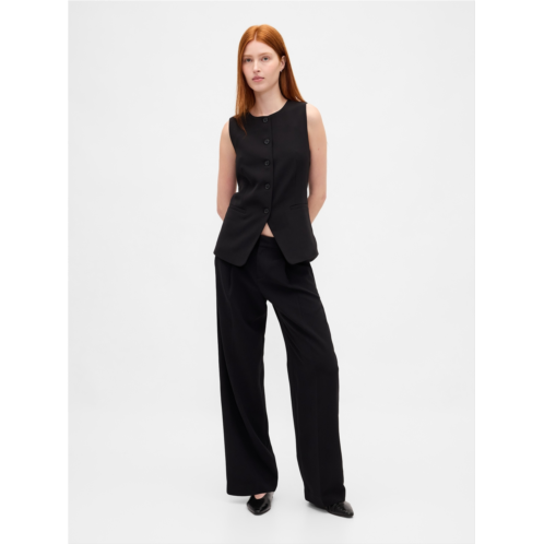 Gap 365 Low Rise Pleated Wide-Leg Trousers