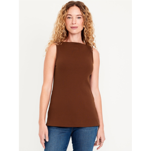 OldNavy Slit-Neck Ribbed Top