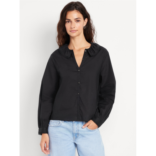 OldNavy Ruffle Button-Down Shirt