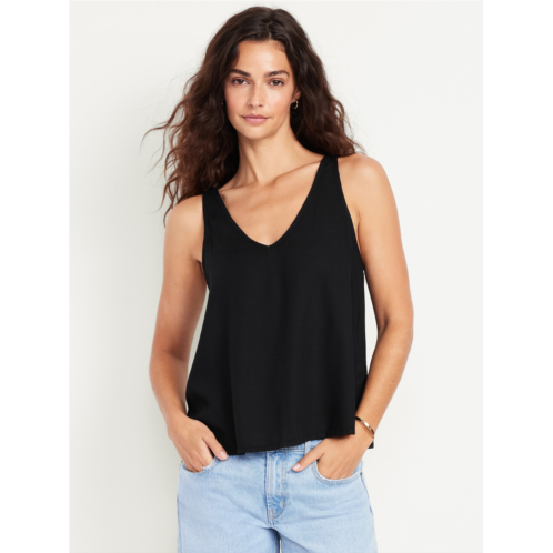 OldNavy Sleeveless V-Neck Crepe Top