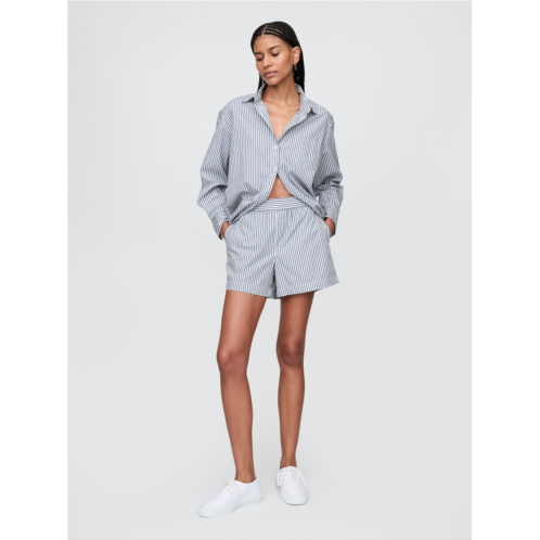 Gap Organic Cotton Striped Poplin Shorts