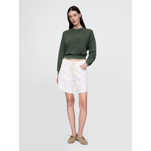 Gap 8 Mid Rise 90s Loose Denim Bermuda Shorts