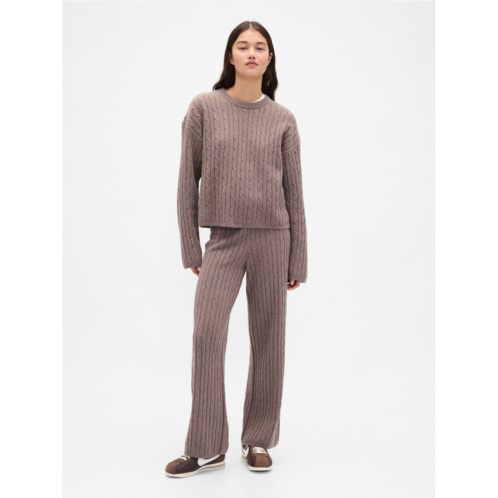 Gap CashSoft Cable-Knit Sweater Pants