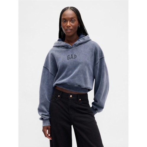 Gap VintageSoft Crop Logo Hoodie