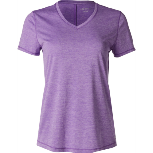 BCG Womens Turbo Melange V-neck T-shirt Caviar