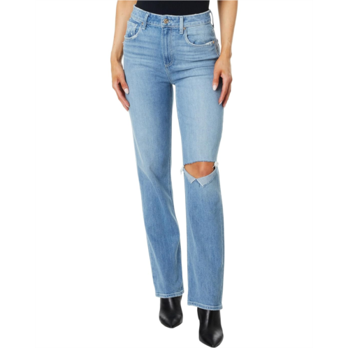 Womens Paige Stella Straight 31 Seamed Beltloops in Fascinate Destructed