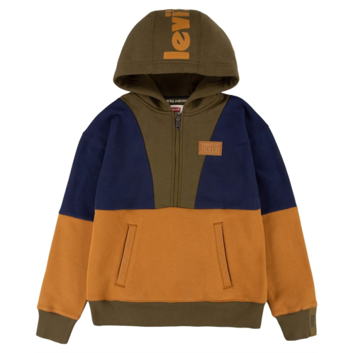 Levi s Kids 1/2 Zip Pullover Hoodie (Big Kids)