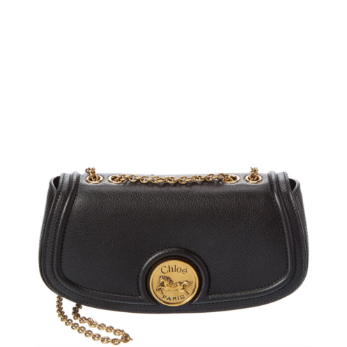Chloe horse medal leather shoulder bag