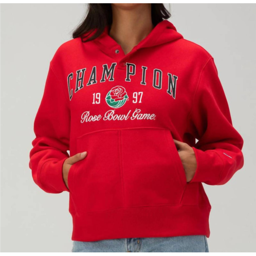Champion 97 rose bowl hoodie in red
