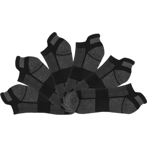 BCG No-Show Socks 6-Pack Black