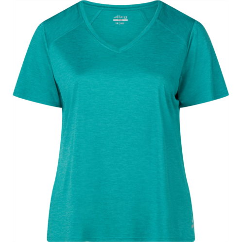 BCG Womens Plus Turbo Melange Short Sleeve T-shirt BirdS Egg Green