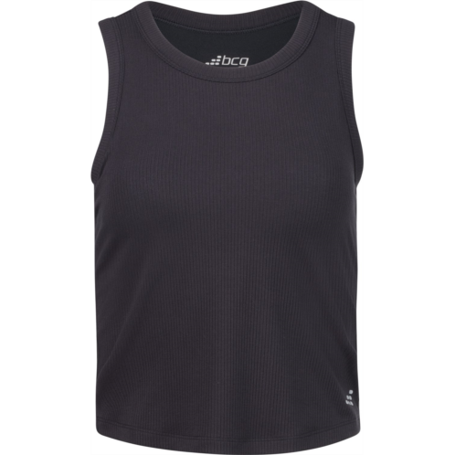 BCG Womens Rib Tank Sports Bra Caviar
