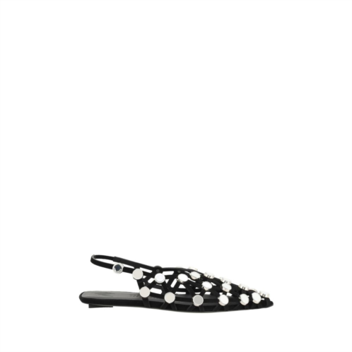 The Attico grid womens ballerinas