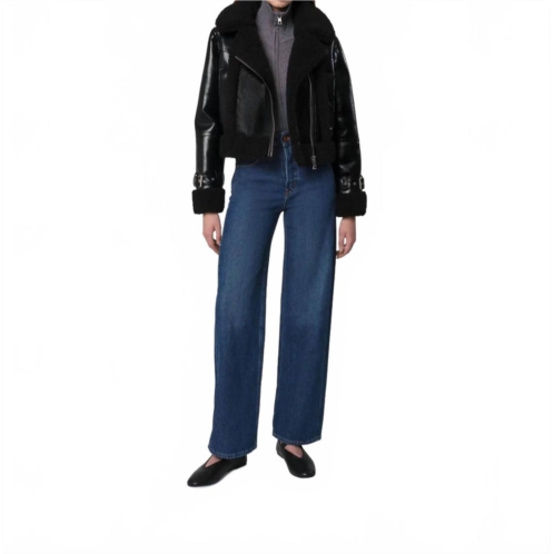 APPARIS jay moto jacket in noir