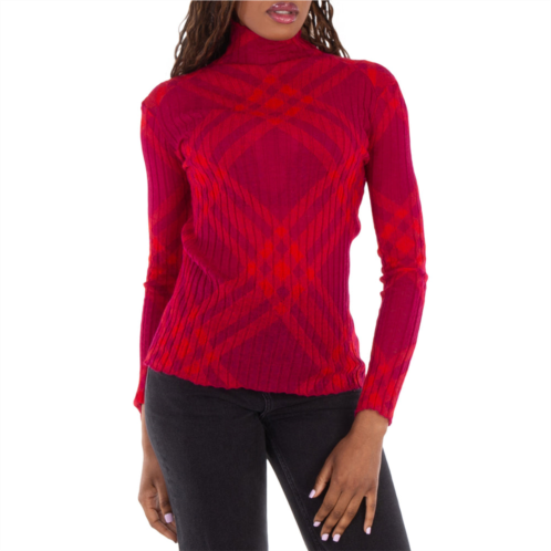 Burberry plaid-check rib-knit jumper