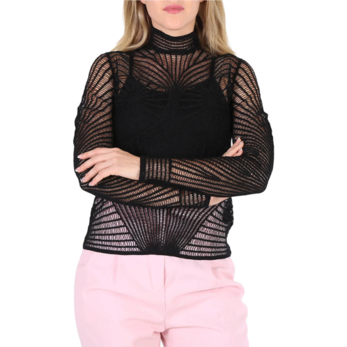 Burberry ladies black knitted pullover turtleneck sweater