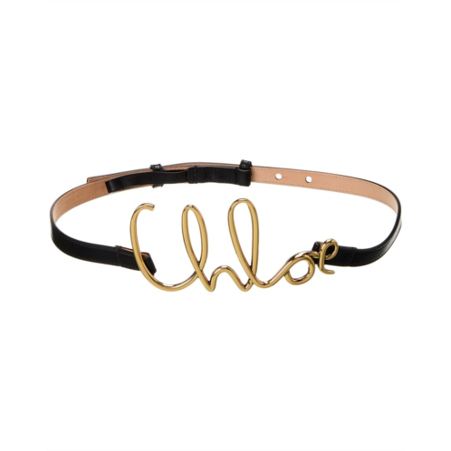 Chloe iconic small leather belt