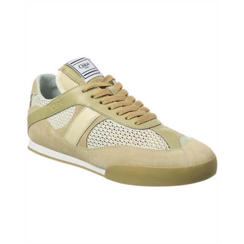 Chloe kick leather sneaker