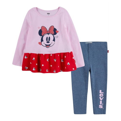 Levi s Kids Levis x Disney Minnie Mouse T-Shirt and Leggings Set (Toddler)