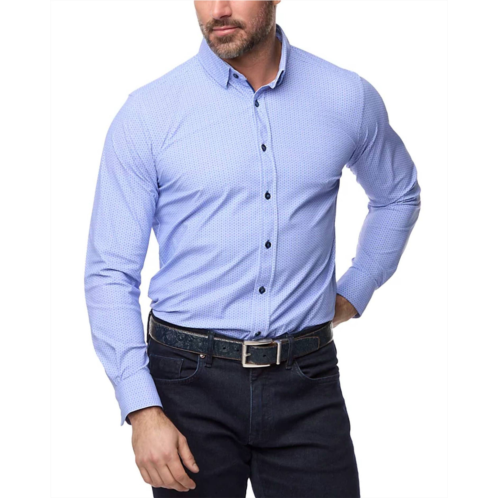 Robert Graham clifford button front shirt in blue