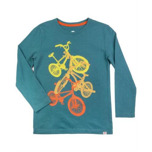 Appaman Kids Graphic Long Sleeve Tee - Bicycles (Toddler/Little Kids/Big Kids)